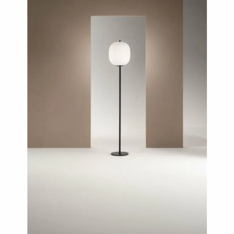 Lampadaire Fabas Luce Domizia Noir, 1 lumière