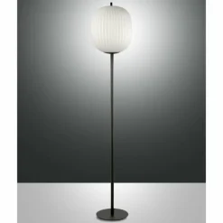 Lampadaire Fabas Luce Domizia Noir, 1 lumière