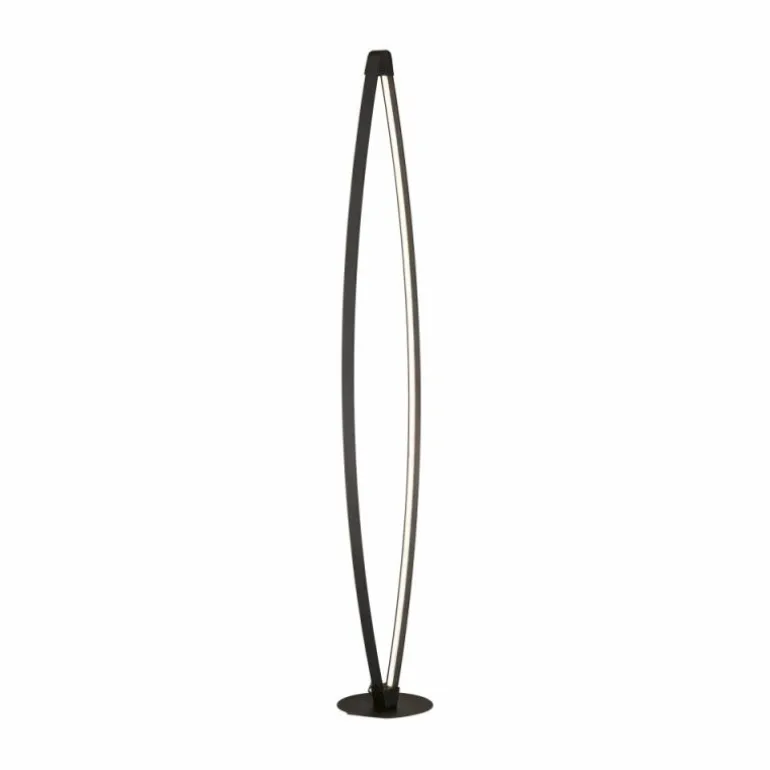 Lampadaire Fischer & Honsel Fenga LED Noir, 1 lumière
