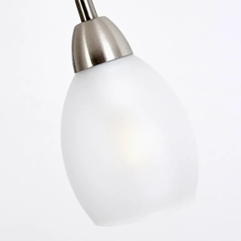Lampadaire Gismaro Nickel mat, 3 lumières