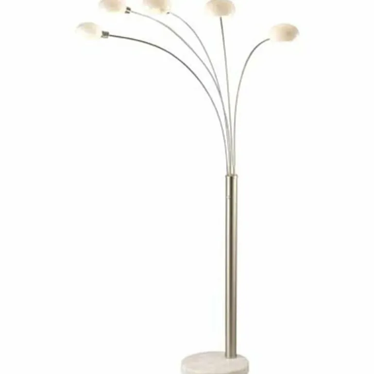 Lampadaire Globo CLASSIC STYLE Nickel mat, 5 lumières