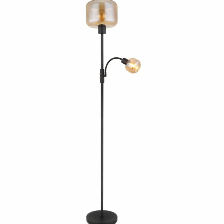 Lampadaire Globo GIUSEPPE Noir, 1 lumière