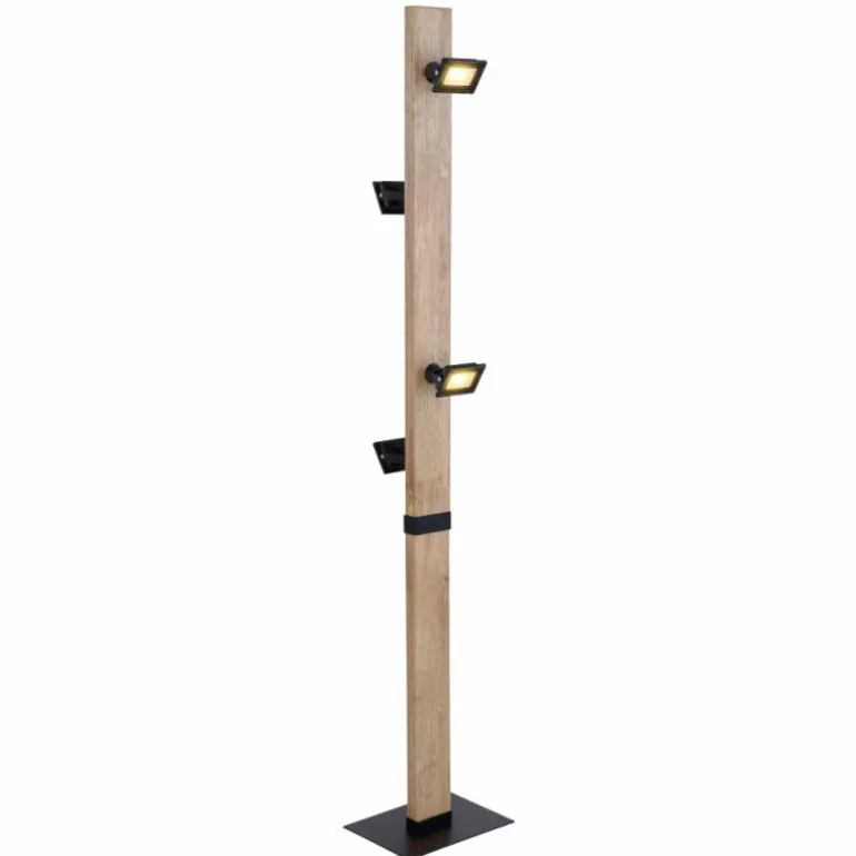 Lampadaire Globo JOYA LED Noir, 4 lumières