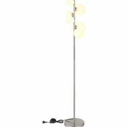 Lampadaire Globo RIHA LED Nickel mat, 6 lumières