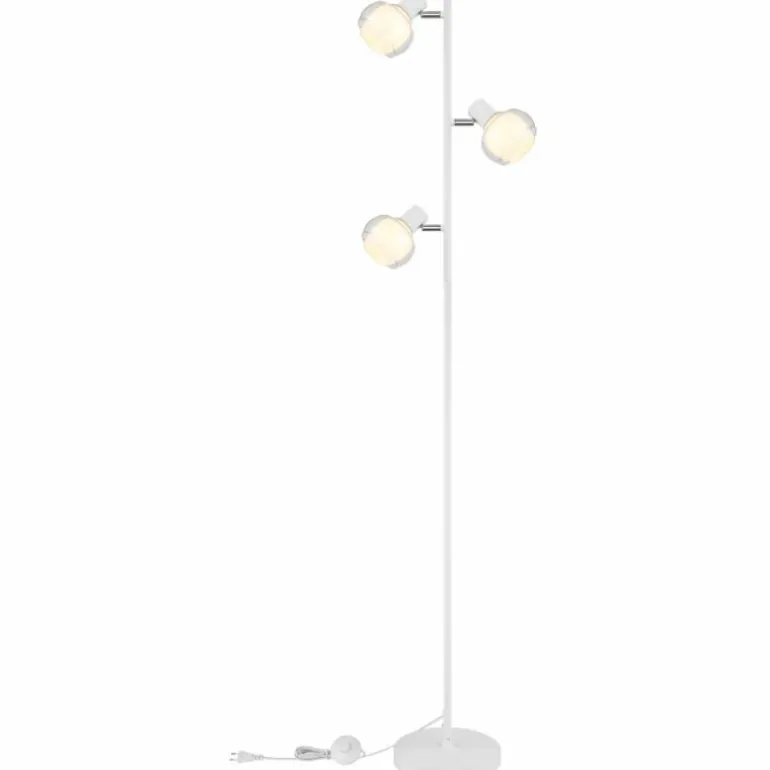 Lampadaire Globo TOKKI Blanc, 3 lumières