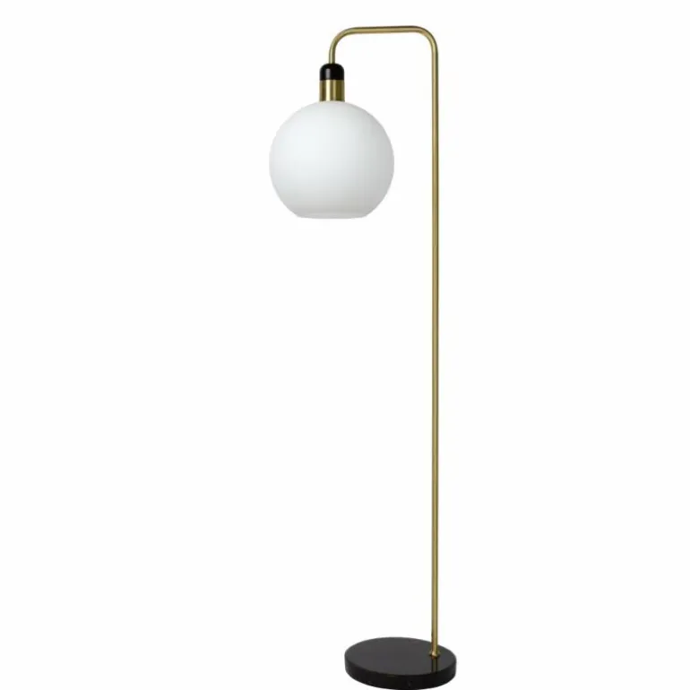 Lampadaire Lucide JULIUS Nickel mat, Noir, 1 lumière