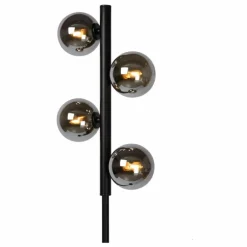 Lampadaire Lucide TYCHO Noir, 4 lumières