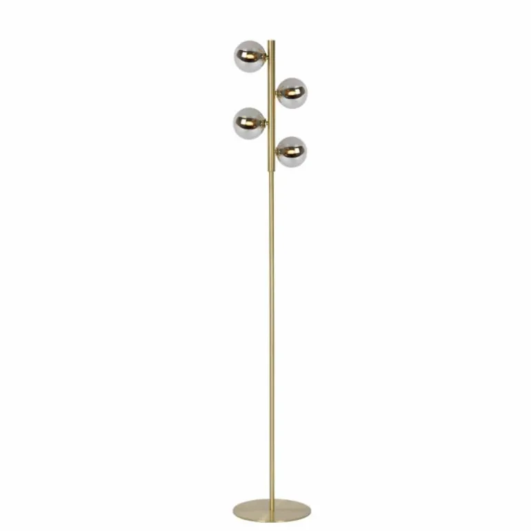 Lampadaire Lucide TYCHO Or, 4 lumières