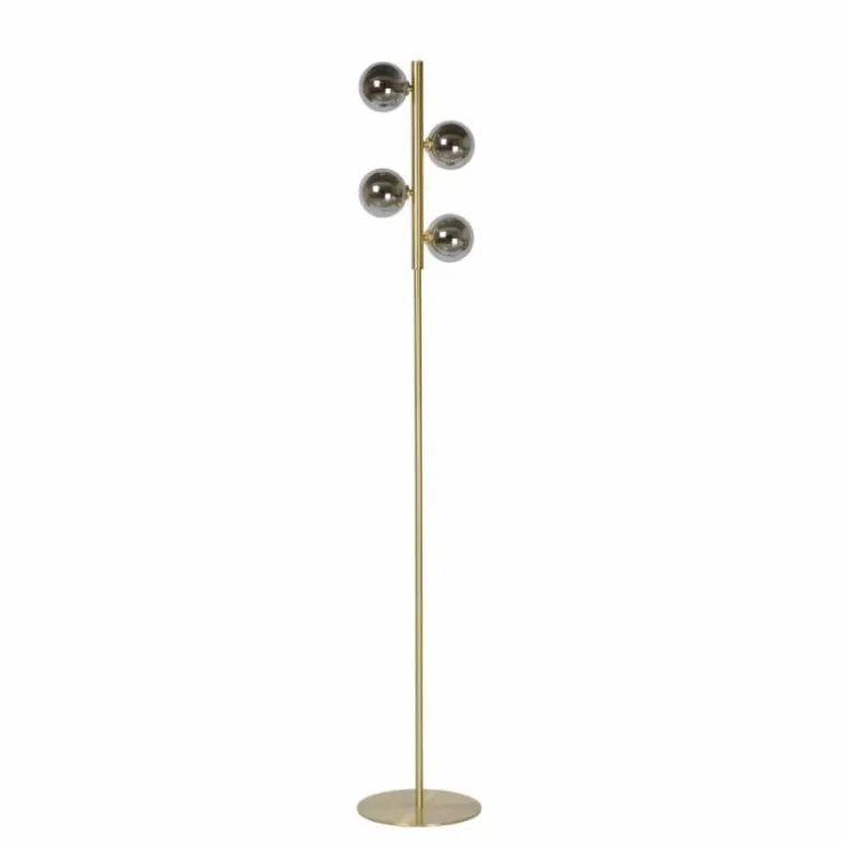 Lampadaire Lucide TYCHO Or, 4 lumières