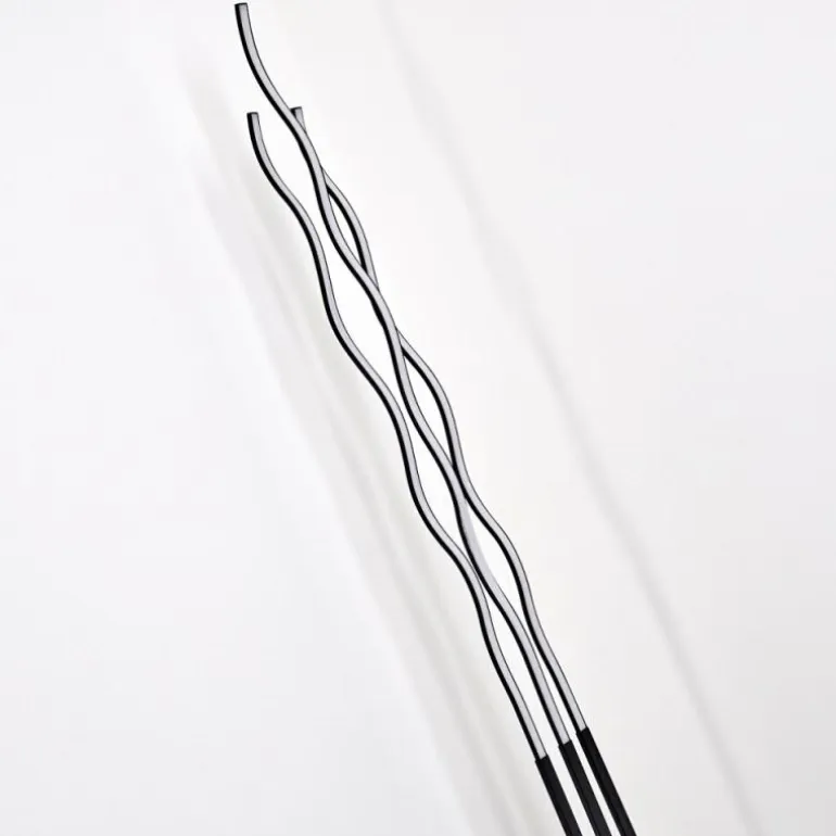 Lampadaire Mapleton LED Noir, 3 lumières, Télécommandes