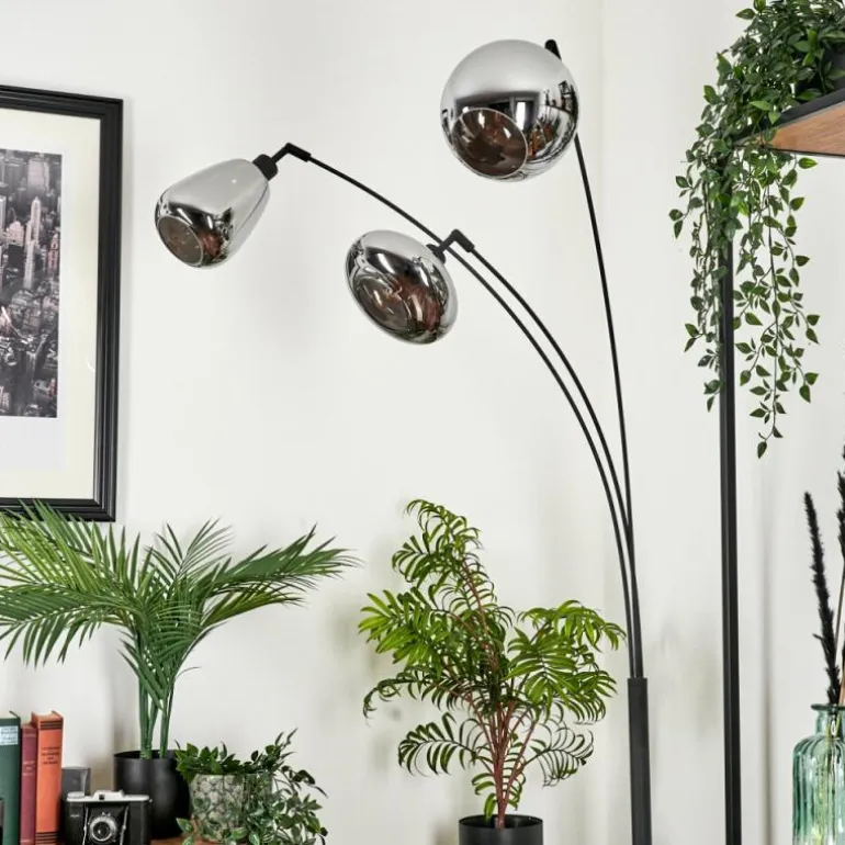 Lampadaire Maynal Noir, 3 lumières
