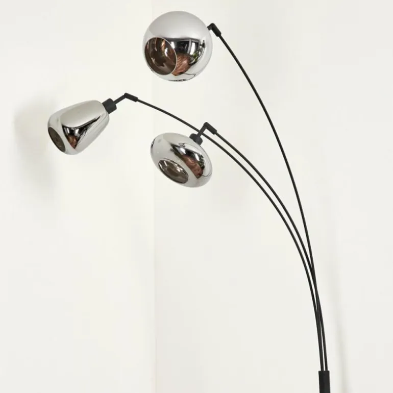 Lampadaire Maynal Noir, 3 lumières