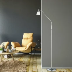 Lampadaire Paul Neuhaus PINO Acier inoxydable, 1 lumière