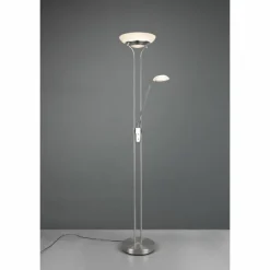 Lampadaire Reality Orson LED Nickel mat, 2 lumières