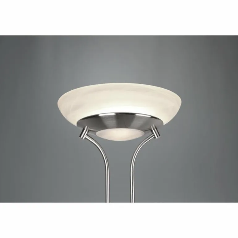 Lampadaire Reality Orson LED Nickel mat, 2 lumières