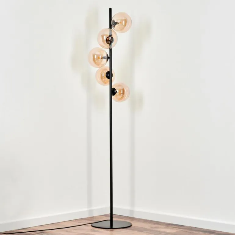 Lampadaire Remaisnil Ambre, 5 lumières