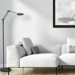Lampadaire Steinhauer Soleil LED Noir, 1 lumière