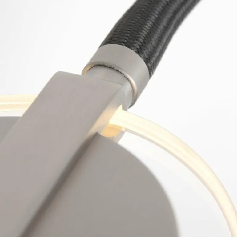 Lampadaire Steinhauer Turound LED Acier brossé, 1 lumière