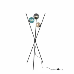 Lampadaire Trio Leuchten LANCE Noir, 3 lumières