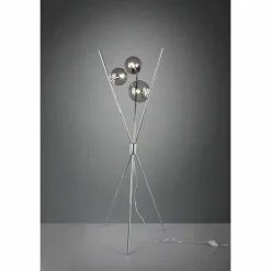 Lampadaire Trio Leuchten LANCE Chrome, 3 lumières