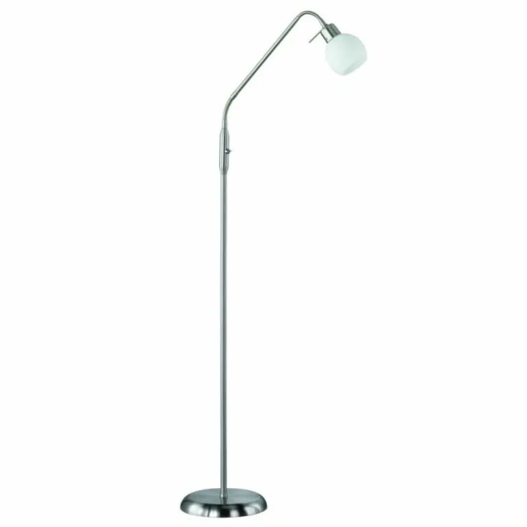 Lampadaire Trio-Leuchten Freddy LED Nickel mat, 1 lumière