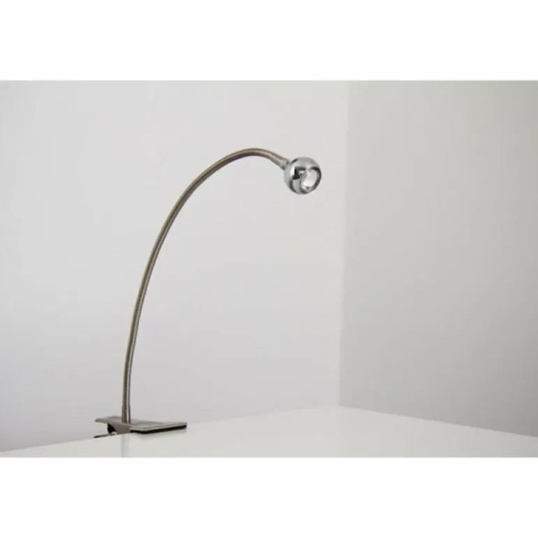 Lampe à pince Globo SERPENT LED Nickel mat, 1 lumière