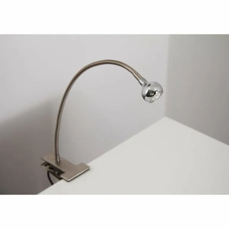 Lampe à pince Globo SERPENT LED Nickel mat, 1 lumière