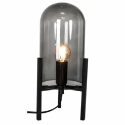 Lampe à poser By Rydens Smokey Noir, 1 lumière