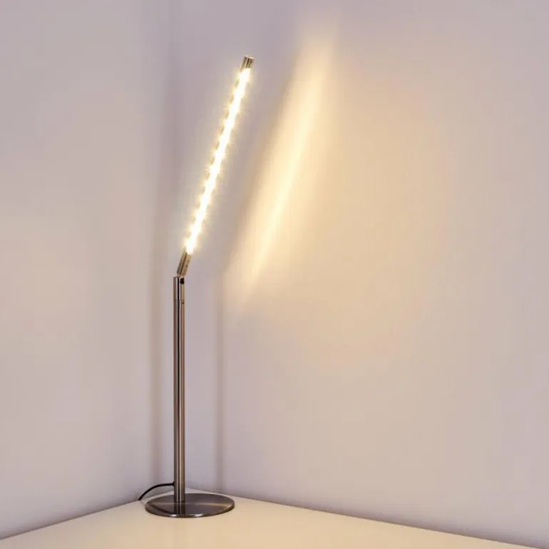 Lampe à poser Deje LED Nickel mat, 1 lumière