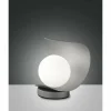 Lampe à poser Fabas Luce Adria LED Argenté, 1 lumière