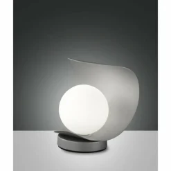 Lampe à poser Fabas Luce Adria LED Argenté, 1 lumière