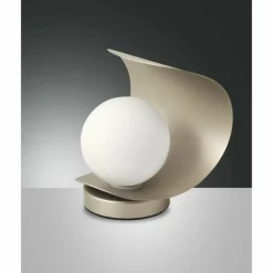 Lampe à poser Fabas Luce Adria LED Or, 1 lumière