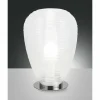 Lampe à poser Fabas Luce Cora Chrome, 1 lumière