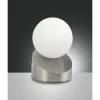 Lampe à poser Fabas Luce Gravity LED Nickel mat, 1 lumière