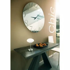 Lampe à poser Fabas Luce Jap LED Nickel mat, 1 lumière
