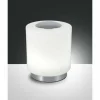 Lampe à poser Fabas Luce Simi LED Chrome, 1 lumière