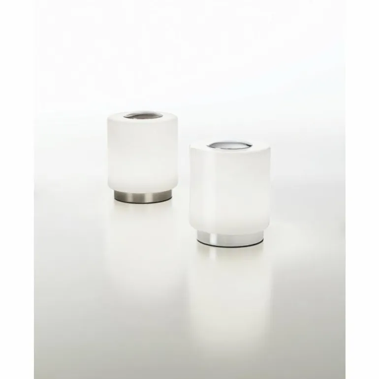 Lampe à poser Fabas Luce Simi LED Chrome, 1 lumière