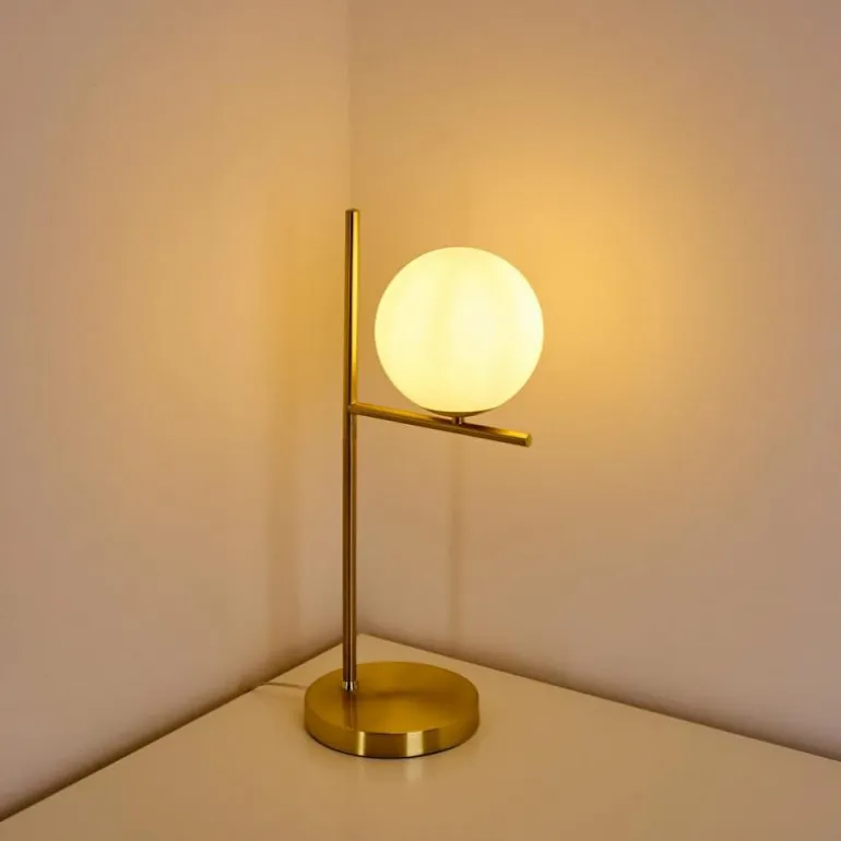 Lampe à poser Hogatza Laiton, 1 lumière