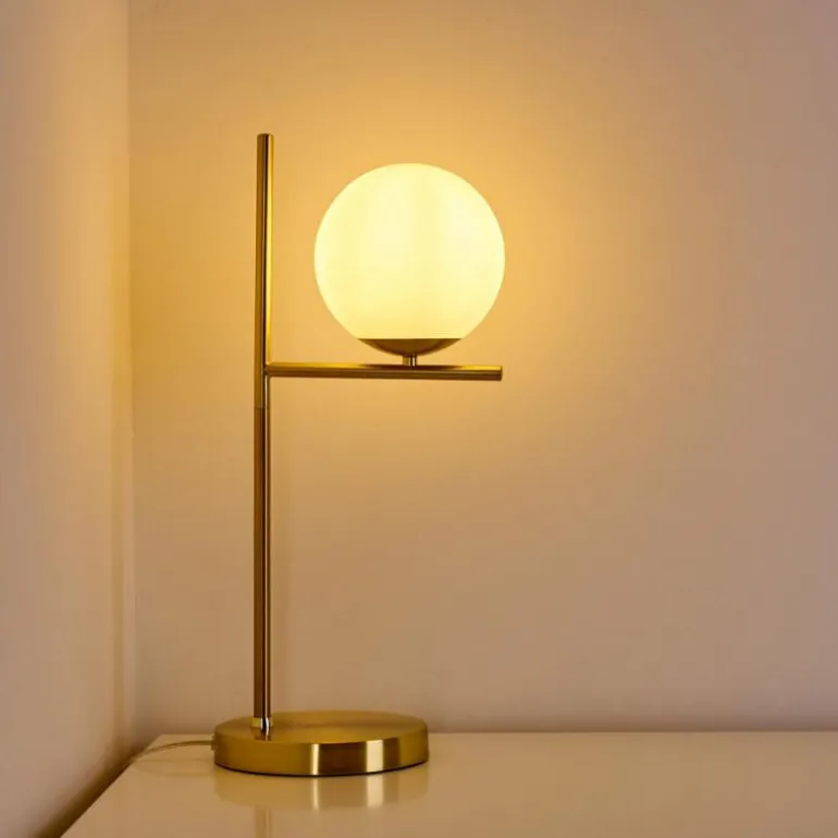 Lampe à poser Hogatza Laiton, 1 lumière