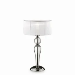 Lampe à poser Ideal Lux DUCHESSA Chrome, Transparent, 1 lumière