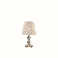 Lampe à poser Ideal Lux QUEEN Or, Transparent, 1 lumière