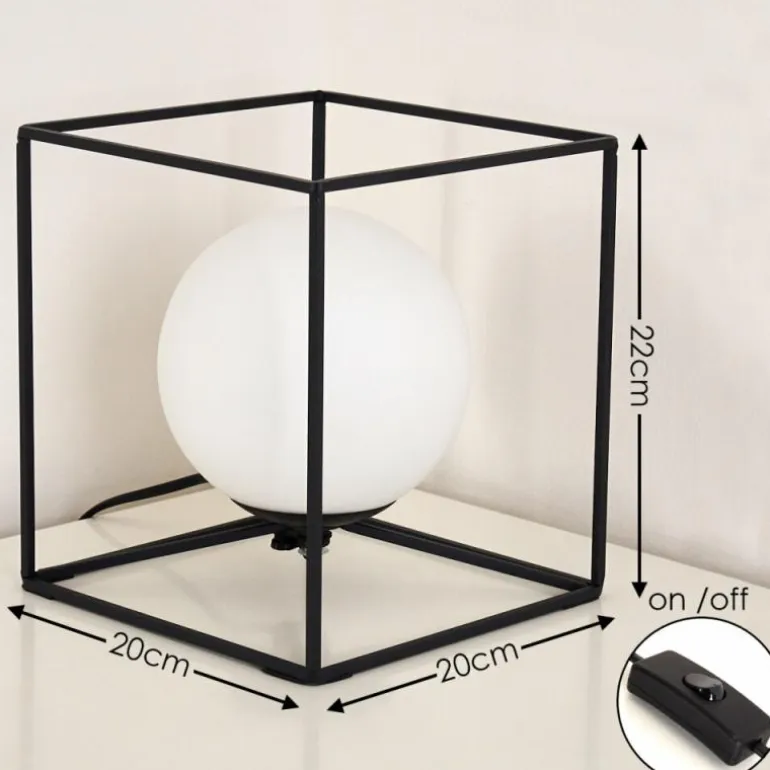 Lampe à poser Legano Noir, 1 lumière