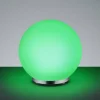 Lampe à poser Reality George LED Chrome, 1 lumière, Télécommandes, Changeur de couleurs