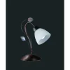 Lampe à poser Trio-Leuchten Traditio Brun foncé, Rouille, 1 lumière