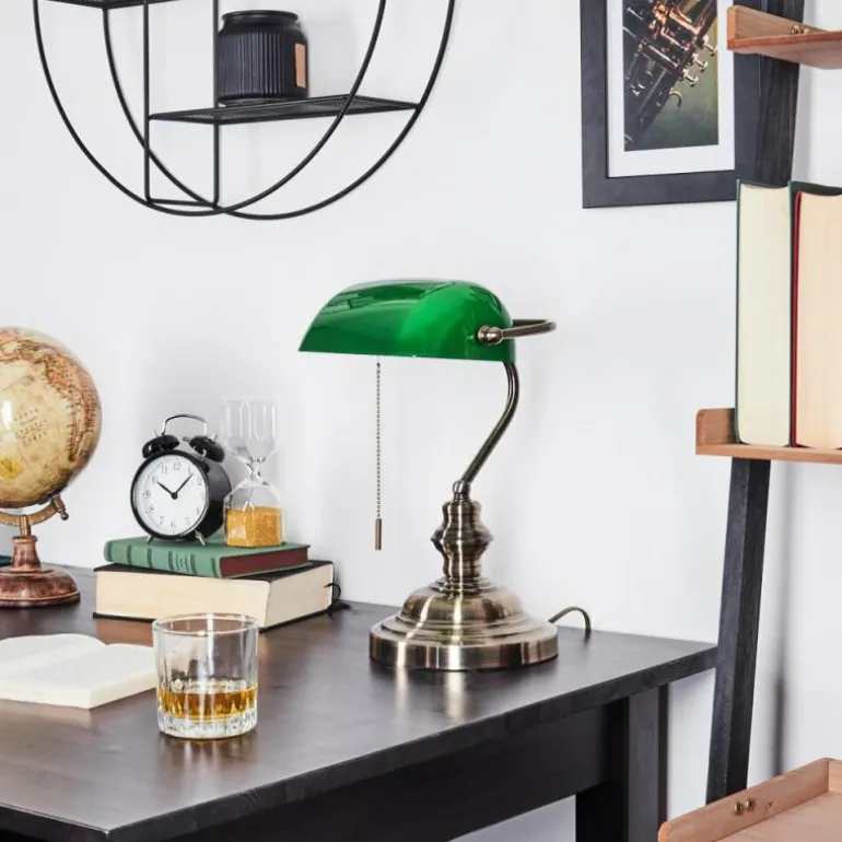 Lampe de banquier Havsta Vieux laiton, 1 lumière