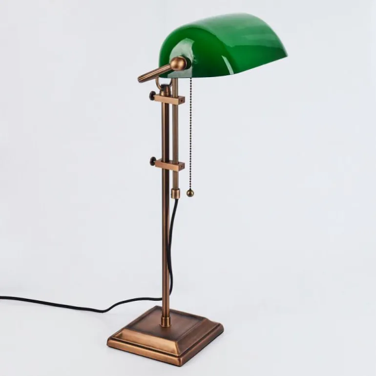 Lampe de banquier Ragaz Bronze, 1 lumière