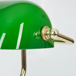 Lampe de banquier verte Or, Vert, Laiton, 1 lumière