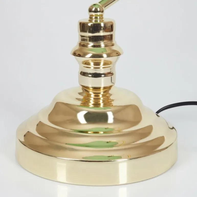 Lampe de banquier verte Or, Vert, Laiton, 1 lumière