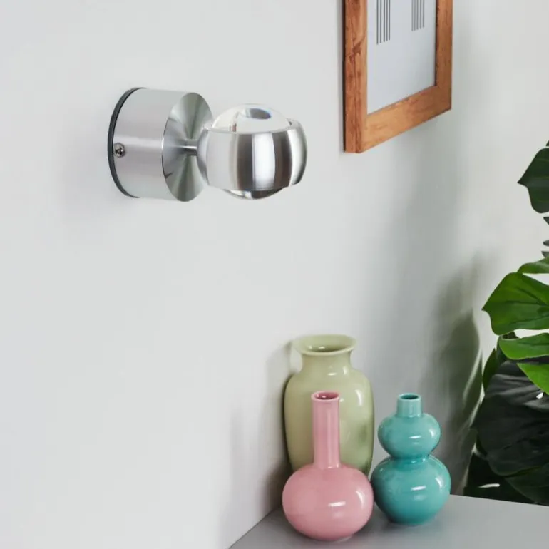 Lampe de salle de bain Florenz LED Aluminium, 2 lumières