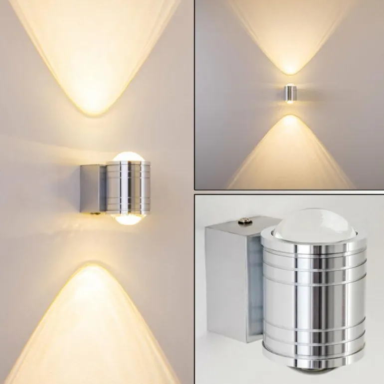 Lampe de salle de bain Florenz LED Aluminium, 2 lumières